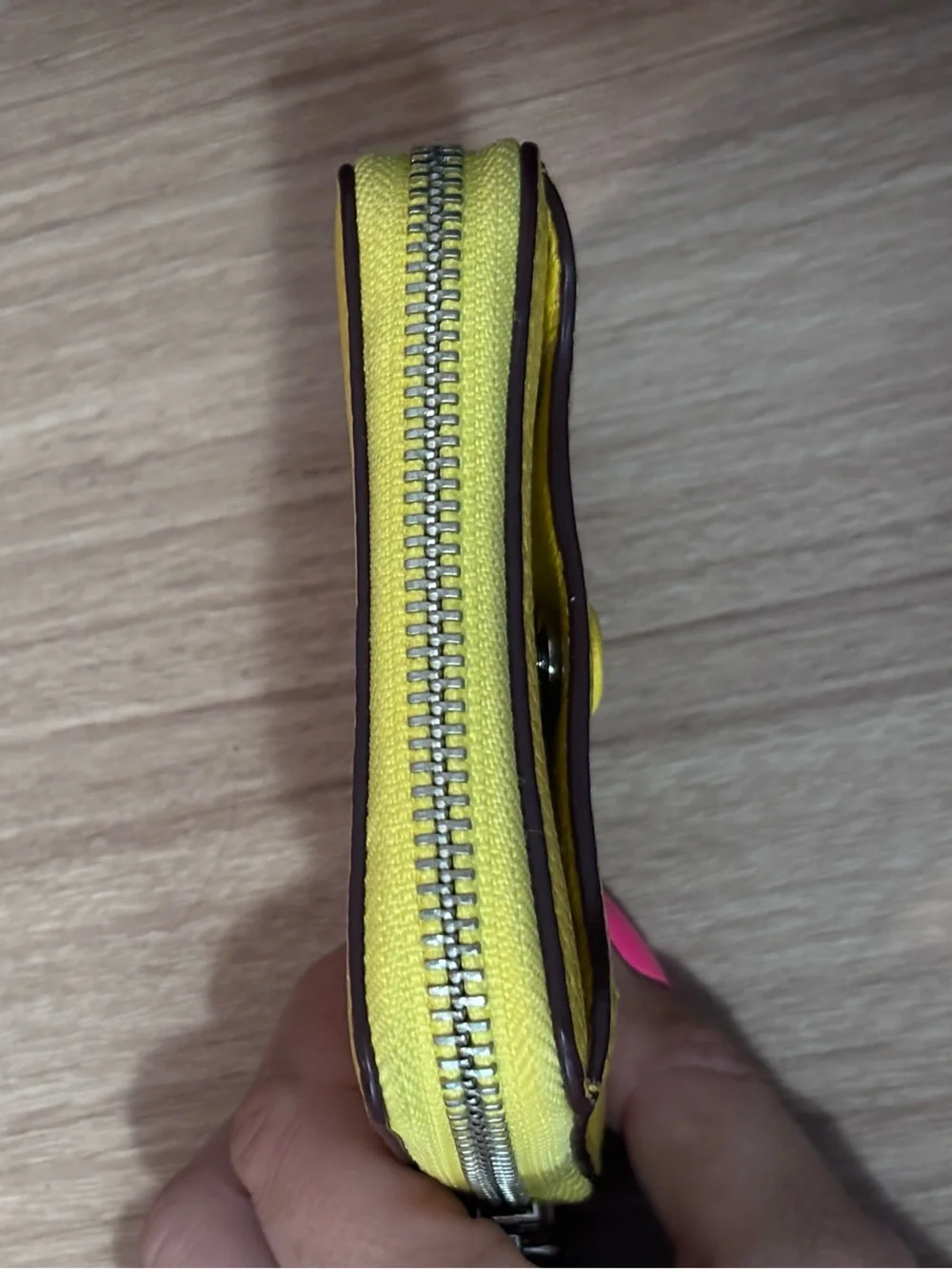 Marc Jacobs Sunshine Yellow Zip-Around Mini Wallet - Picture 5 of 7